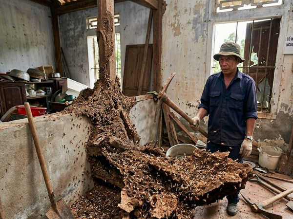 Việc đập phá hoặc tháo dỡ trực tiếp tổ mối là sai lầm