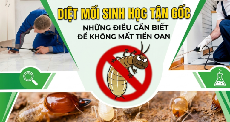 Diệt mối sinh học tận gốc: Những điều cần biết để không mất tiền oan