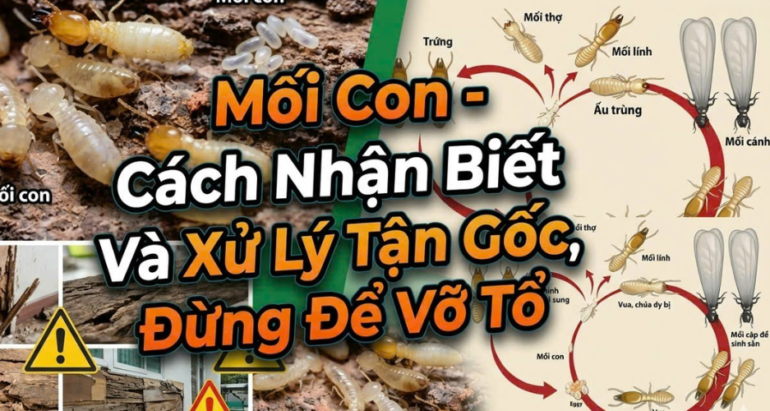 Mối Con – Cách Nhận Biết Và Xử Lý Tận Gốc, Đừng Để Vỡ Tổ