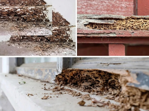 Bạn tiến hành dọn sạch bụi bẩn, lớp đất hoặc gỗ mục