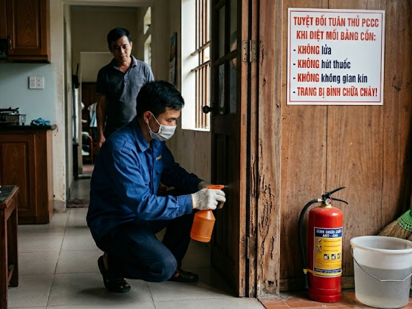 Tuân thủ quy định phòng cháy chữa cháy khi dùng cồn